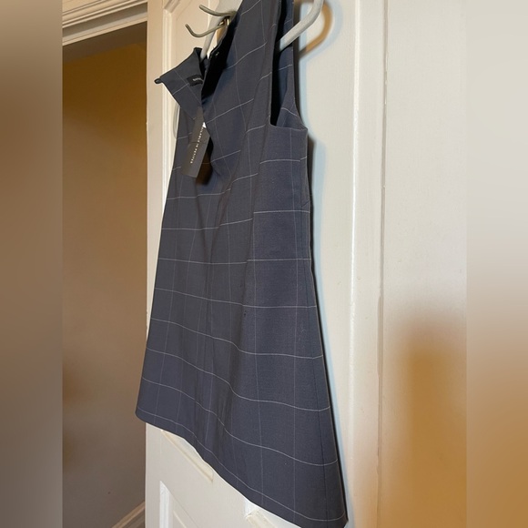 Banana Republic NWT Charcoal Checkered Blouse - Picture 2 of 14